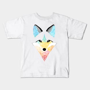 Multicolor Fox Kids T-Shirt